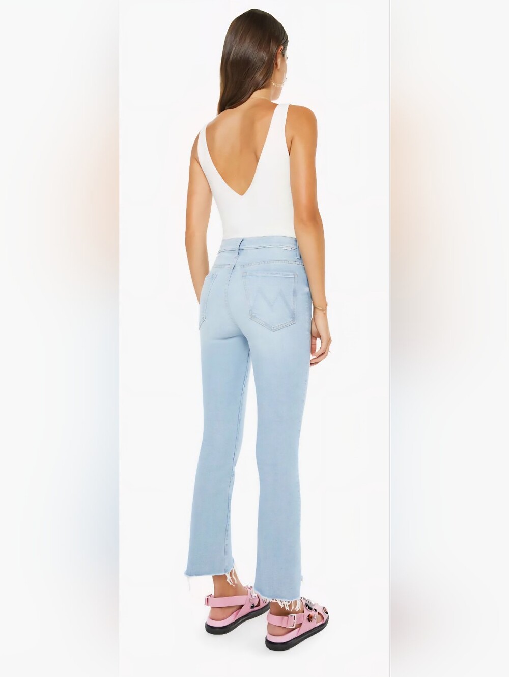 Mother Limited Edition The Insider Crop Jeans - Light Wash Made In USA